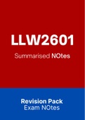 LLW2601 - Summarised NOtes