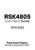 RSK4805 - Exam Questions PACK (2013-2022)
