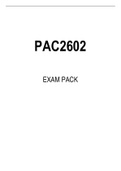 PAC2602 EXAM PACK 2022