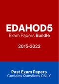 EDAHOD5 - Exam Questions PACK (2015-2022)