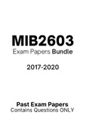 MIB2603 - Exam Questions PACK (2017-2020)