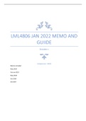 Exam (elaborations) COMPANY LAW LML4806 RECENT EXAM MEMO 2022