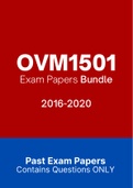 OVM1501 - Exam Questions PACK (2016-2020)