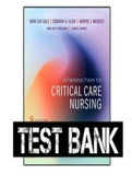 TEST BANK FOR INTRODUCTION TO CRITICAL CARE NURSING, 8TH EDITION, MARY LOU SOLE, DEBORAH KLEIN, MARTHE MOSELEY.
