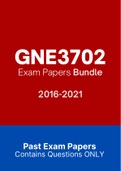 GNE3702 - Exam Questions PACK (2016-2021)