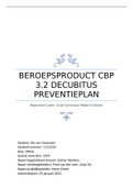 8,3 gehaald voor beroepsproductie CBP3.2 decubitus preventieplan