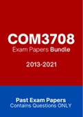 COM3708 - Exam Questions PACK (2013-2021)