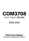 COM3708 - Exam Questions PACK (2013-2021)