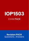 IOP1503 - MCQ EXAM PACK (2022)