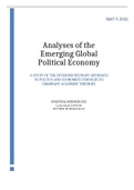Political Science 222 Global Political Economy Essay