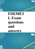 FDEME3L Exam questions and answers