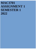 MAC3701 ASSIGNMENT 1 2022