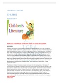 CHILDREN’S LITERATURE CHL2601 ASSESSMENT 7