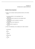 Labor Economics, Borjas - Exam Preparation Test Bank (Downloadable Doc)