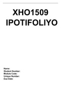 XHO1509 - Portfolio
