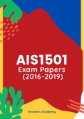 AIS1501 - Exam Prep. Questions (2016-2019)