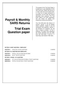Payroll and Monthly SARS-ICB