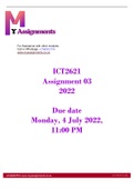 ICT2621 Assignment 3 2022