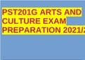 PST201G ARTS AND CULTURE EXAM PREPARATION 2021/2022