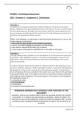PYC4807 Psychological Assessment (2022 - Semester 1 - Assignment 2 - 2nd Attempt)