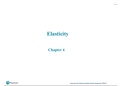 Economics: Microeconomics- Chapter 4 Elasticity summary