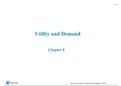 Economics: Microeconomics- Chapter 8 Utility and Demand summary
