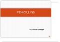 Medical Penicillin- discovery, mechanism of action, uses, adverse effects; pharmacology