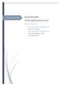 SPECIALISATIE RECHTSPERSONENRECHT: alle hoorcolleges en werkcolleges + oefententamen