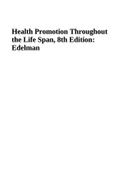Health Promotion Throughout the Life Span, 8th Edition: Edelman