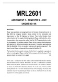 MRL2601 Assignment 1 N 2 (Semester 2, 2022)