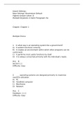 Operating System Concepts, Silberschatz - Exam Preparation Test Bank (Downloadable Doc)