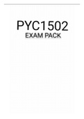 PYC1502 EXAM PACK