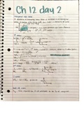Chapter 12 Chemistry 102 notes part 2
