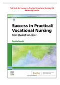 Success in Practical Vocational Nursing 9th Edition Test Bank by Knecht ISBN-13: 978-0323683722 