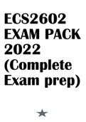 ECS2602 Macroeconomics EXAM PACK 2022 (Complete Exam prep).