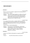 BUSI 240 QUIZ 5 (Version 1): Liberty University, Organizational Behavior/ BUSI 240 QUIZ 5