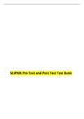 SEJPME Pre Test and Post Test Test Bank:Latest-2022