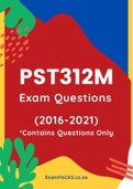 PST312M - Exam Prep. Questions (2016-2021)