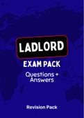 LADLORD - EXAM PACK (Questions and Answers)(+Study Notes)