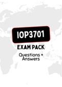 IOP3701 - EXAM PACK (2022)