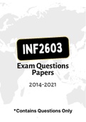 INF2603 - Exam Questions PACK (2014-2021)