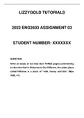 2022 ENG2603 assignment 3 solutions