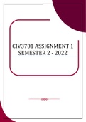 CIV3701 ASSIGNMENT 1 SEMESTER 2 - 2022