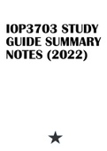 IOP3703 - Career Psychology STUDY GUIDE SUMMARY NOTES (2022).