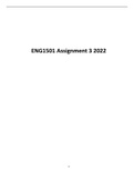 ENG1501 assignment 3  essay 2022