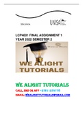 LCP4801 ASSIGNMENT 1 YEAR 2024 SEMESTER 1 GUIDE...CALL 