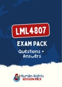 LML4807 - EXAM PACK (Questions and Answers for 2017-2022) (Download file)