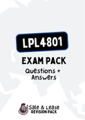 LPL4801 - EXAM PACK (2022) 