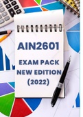 AIN2601: LATEST Exam Pack (Questions and Answers) 2022 Paper Included!