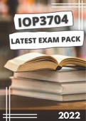 IOP3704 Updated Exam Pack For 2022 - All you need!